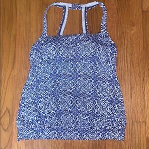 Lands End Blouson Tankini - Size 12